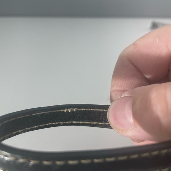 EUC BLACK LEATHER WRISTLET - Picture 5 of 7